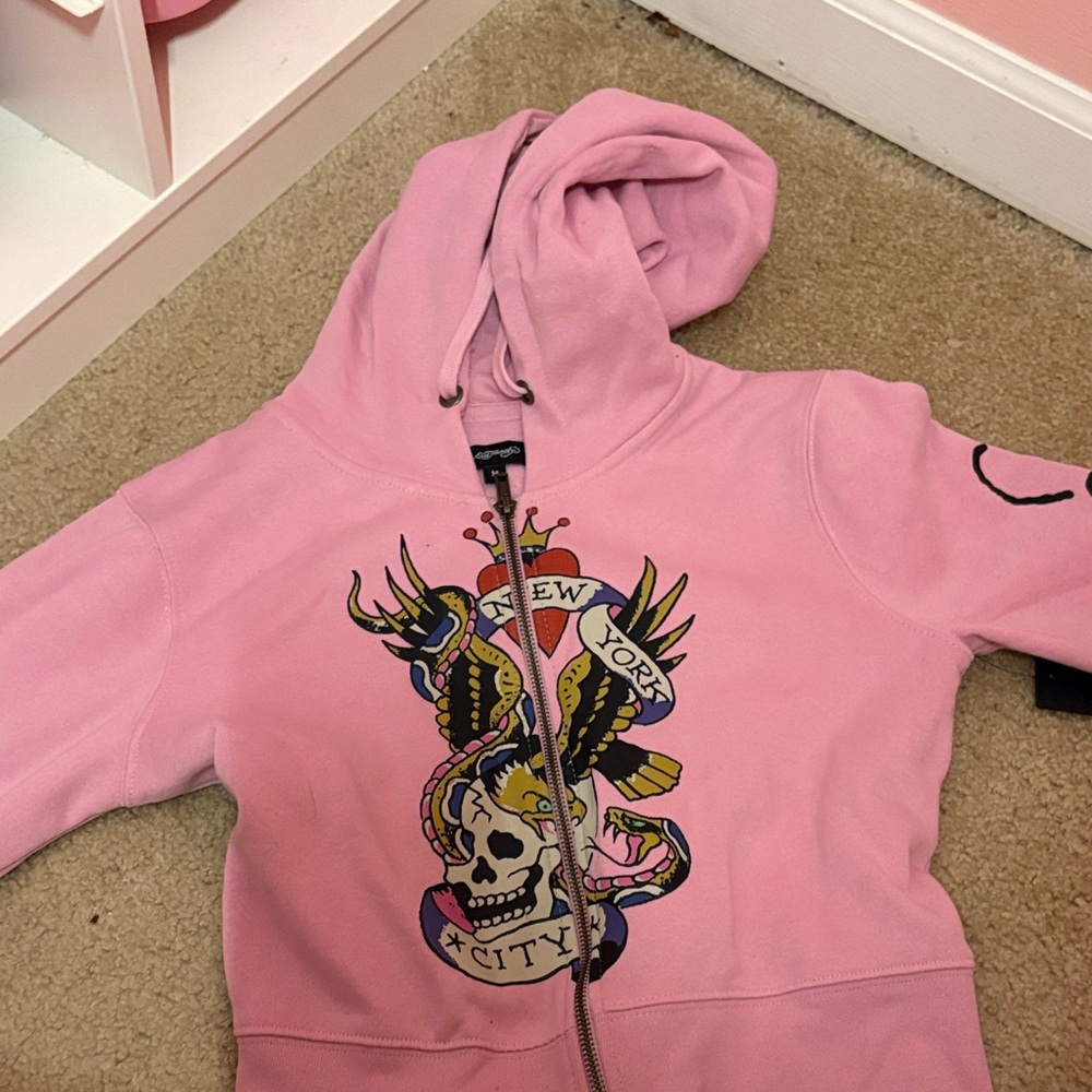 Pink Ed Hardy jacket Medium